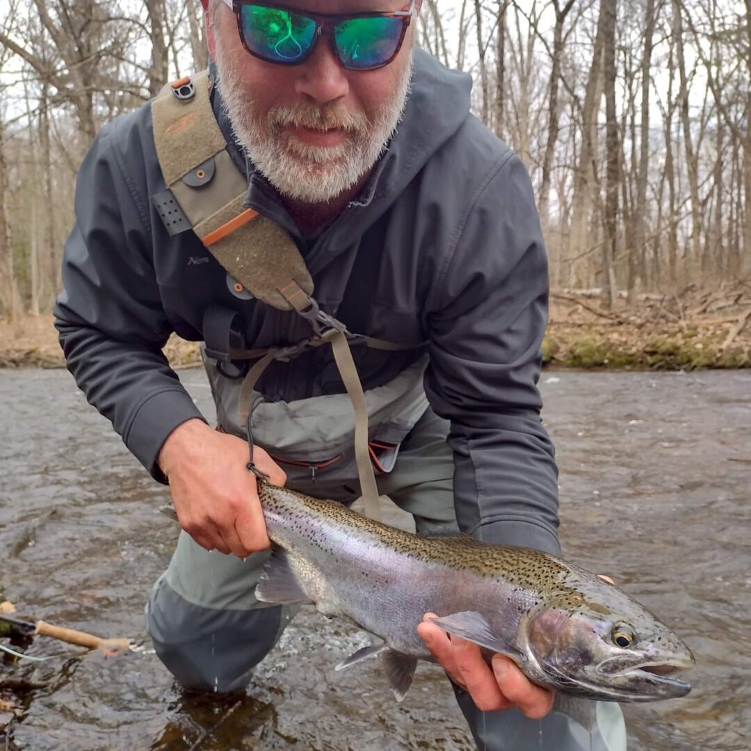 J.R. Bass is from Sparta, Michigan and is originally from Rockford, Michigan. He has been in the sport of fly fishing for 25 years. His fly tying started about 8 years ago with tying nymphs, then he went to dries, to streamers, and then to wet flies. You can see his amazing and talented flies on various Facebook fishing and fly-tying pages.  